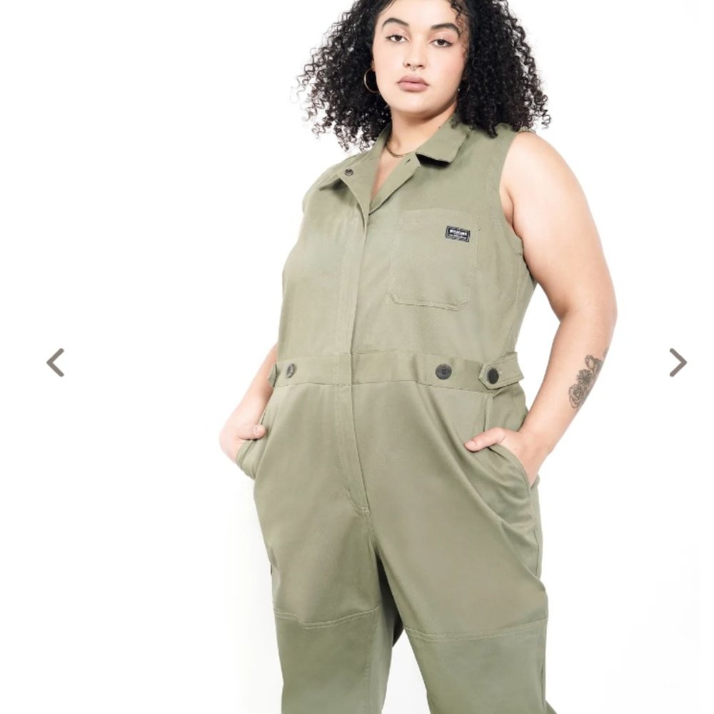 NWT Wildfang THE ESSENTIAL SLEEVELESS HIGH WAISTED COVERALL